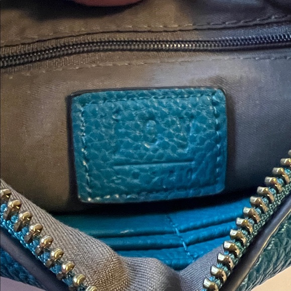 Joy Mini Crossbody Peacock Wristlet Removable Straps Vegan Leather NWOT - Picture 6 of 15